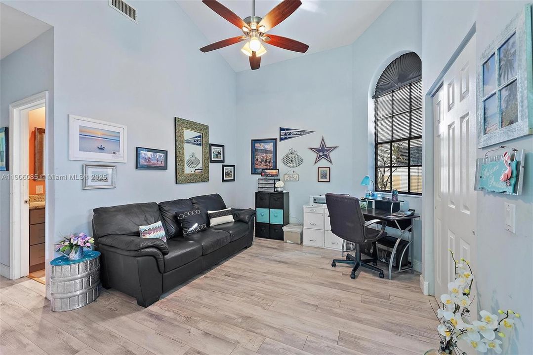 Den/Office area with closet can convert to a 3rd Bedroom.