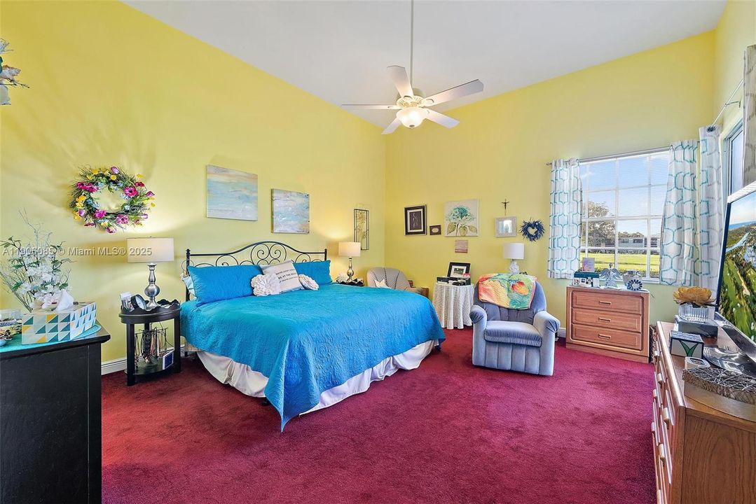 Primary Bedroom with ensuite bathroom and walk in closet.