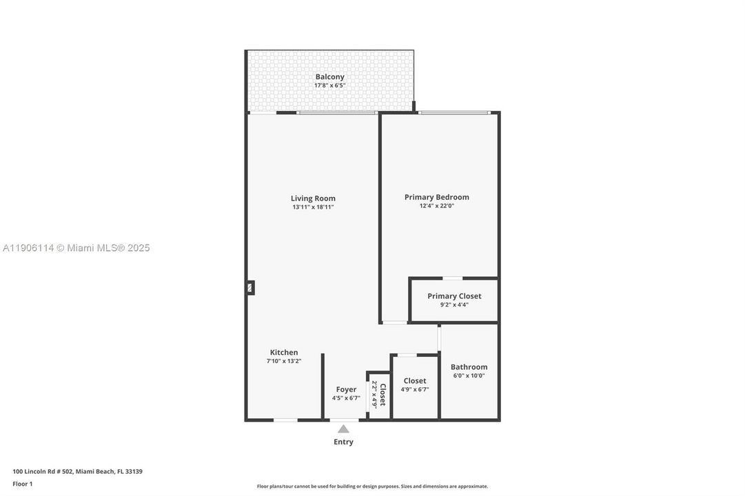 For Sale: $499,900 (1 beds, 1 baths, 820 Square Feet)