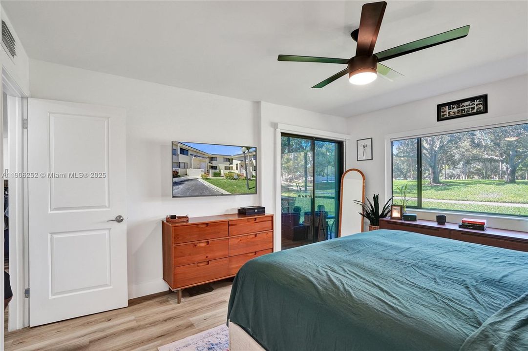 Master Bedroom Overlooking Park