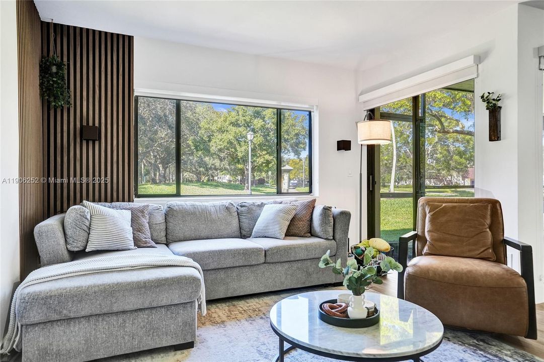 Living Room Overlooking Park