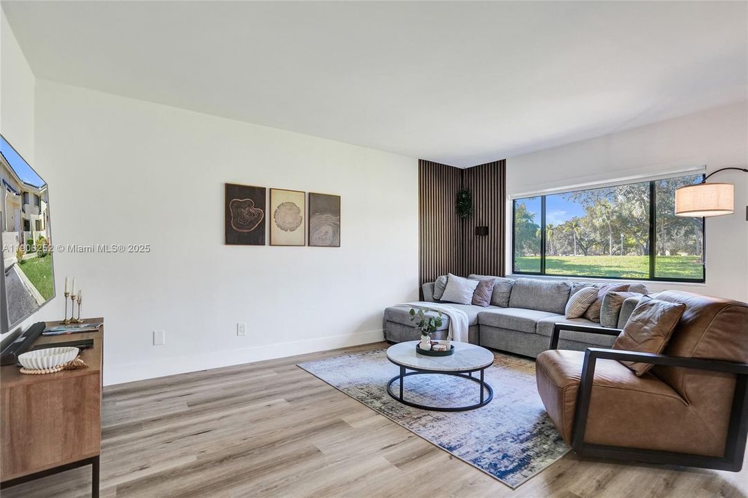 Living Room Overlooking Park