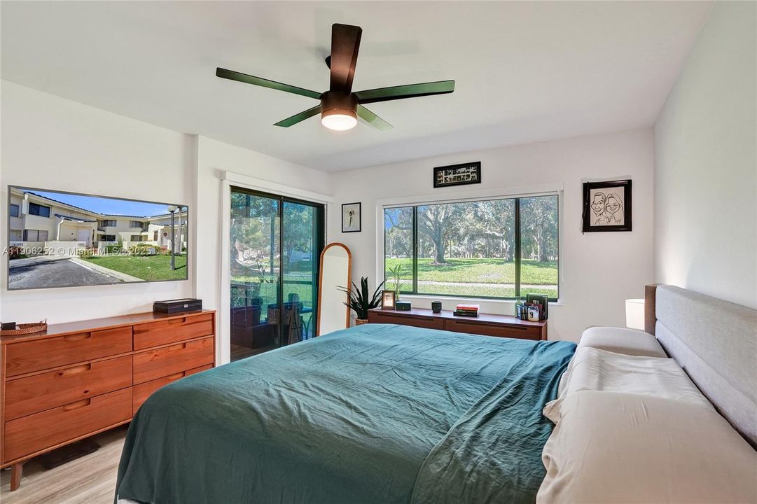 Master Bedroom Overlooking Park
