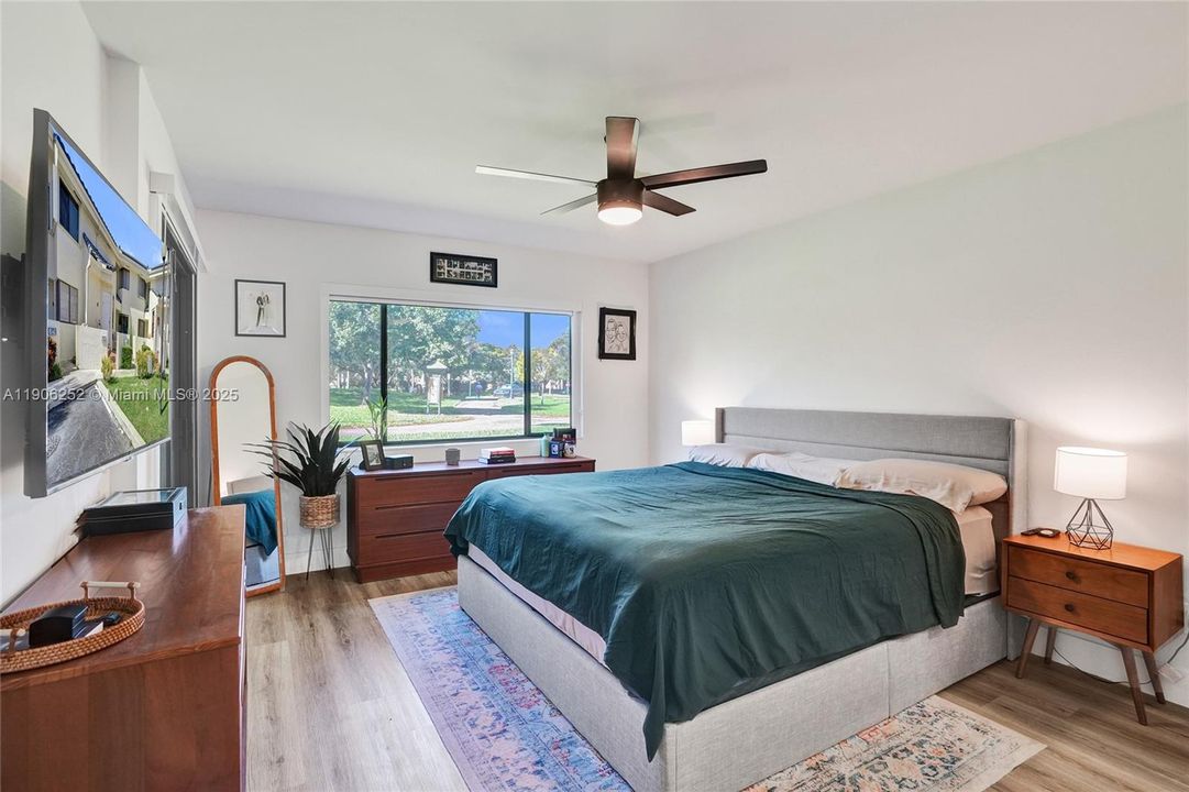Master Bedroom Overlooking Park