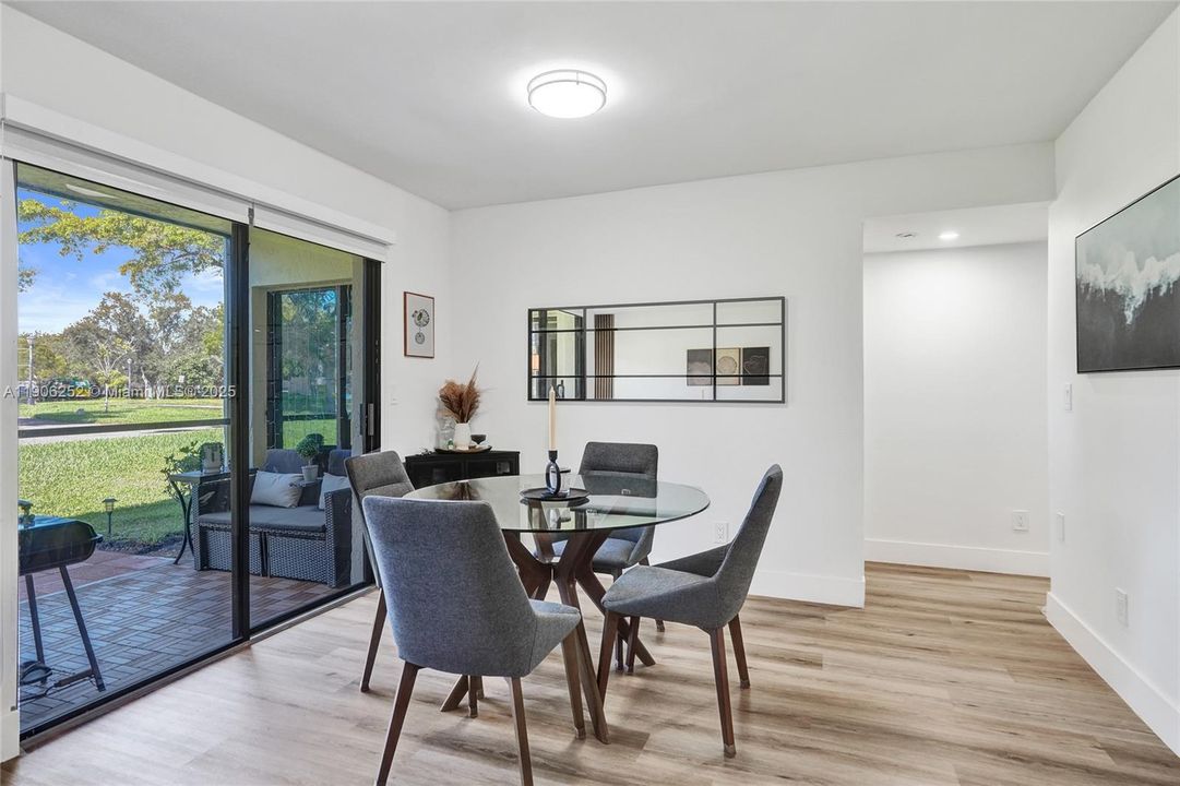 Dining Room Overlooking Park