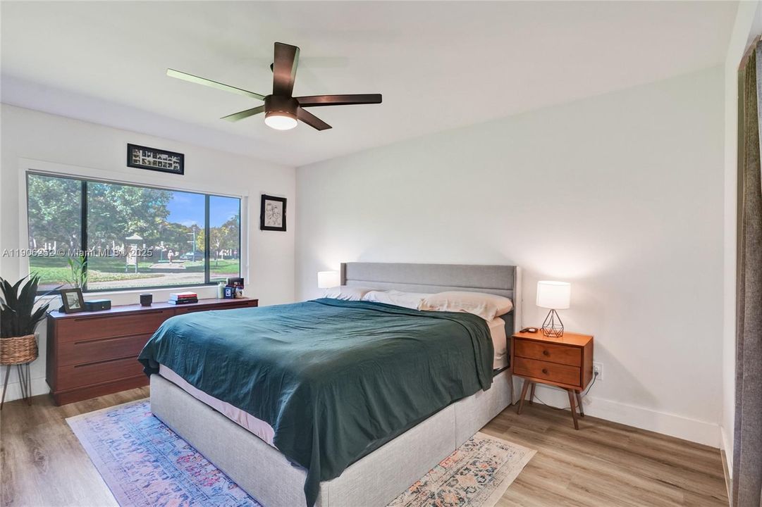 Master Bedroom Overlooking Park