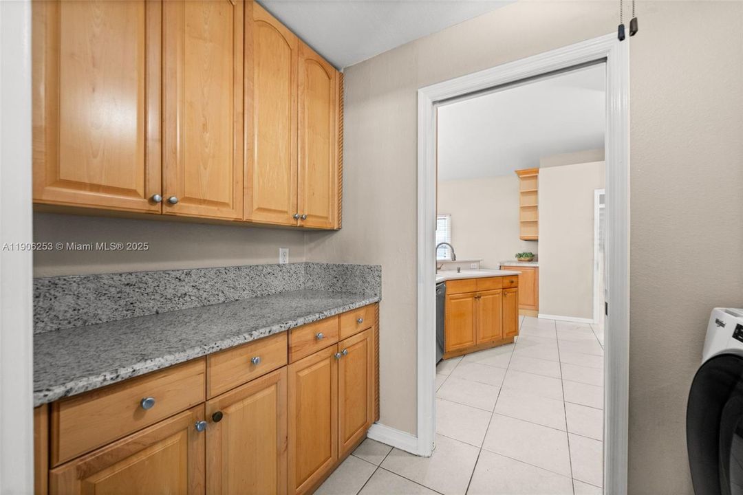 Large pantry next to the kitchen