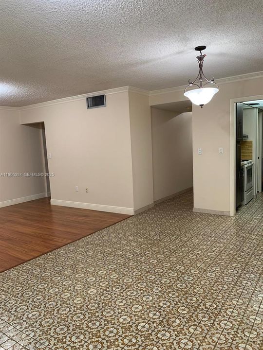 Dining towards front of unit