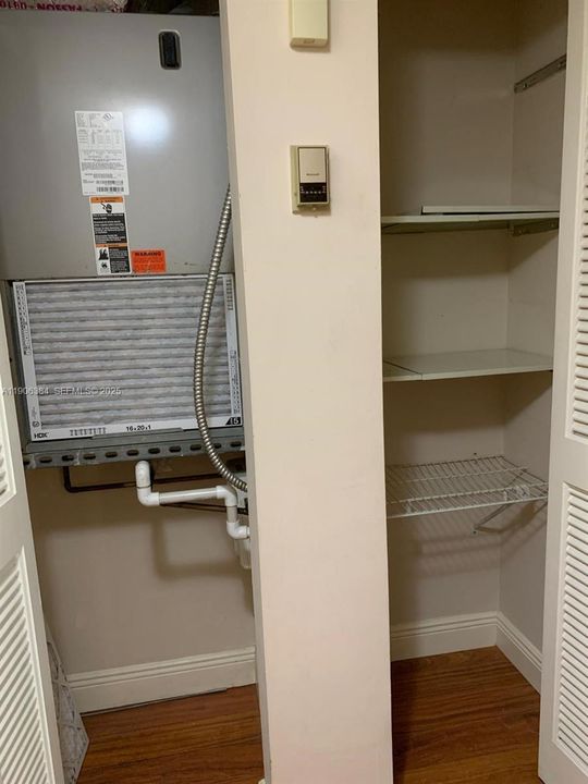 Air handler/linen closet