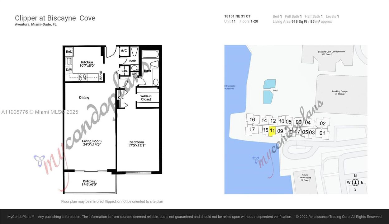 For Sale: $248,500 (1 beds, 1 baths, 918 Square Feet)