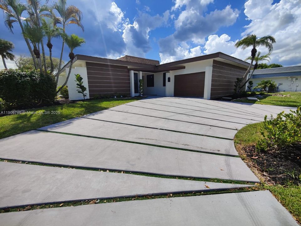 Expanded Concrete Driveway
