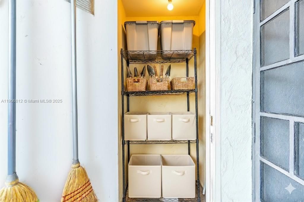 Patio Storage Closet Has Been Digitally Staged