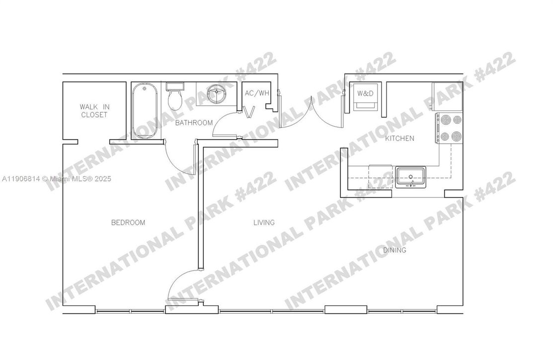Под контрактом: $1,850 (1 спален, 1 ванн, 708 Квадратных фут)