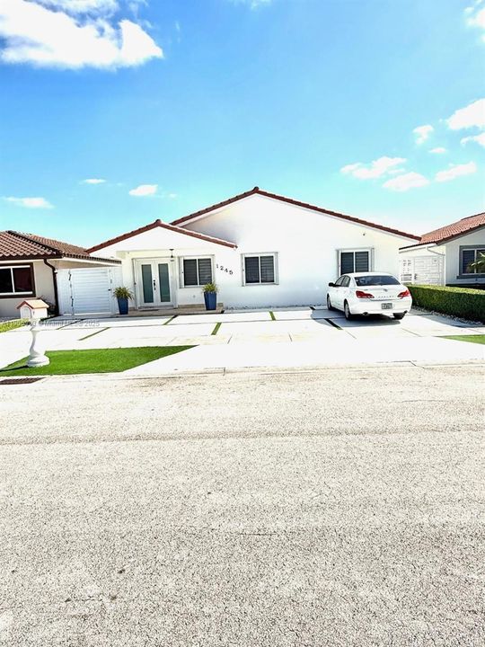 Exterior house view - front