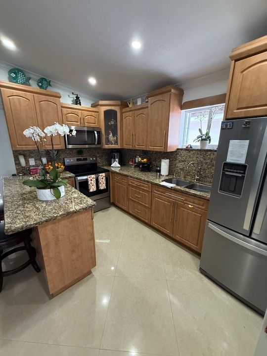 Remodeled kitchen angle view
