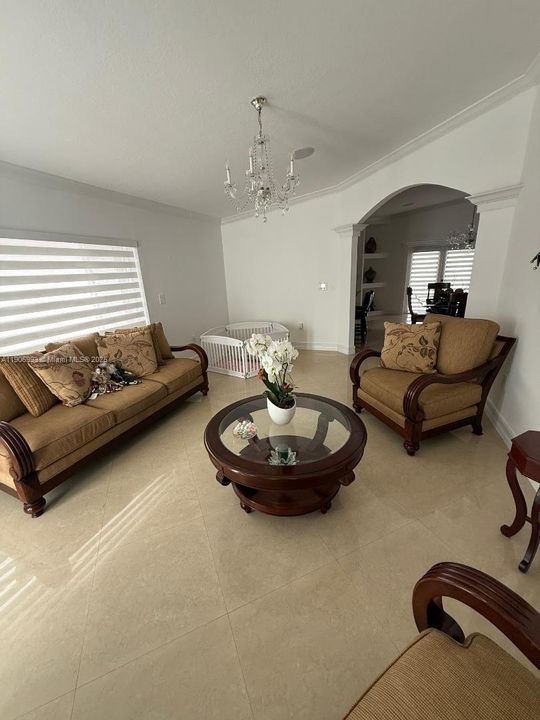 Reverse view of living room