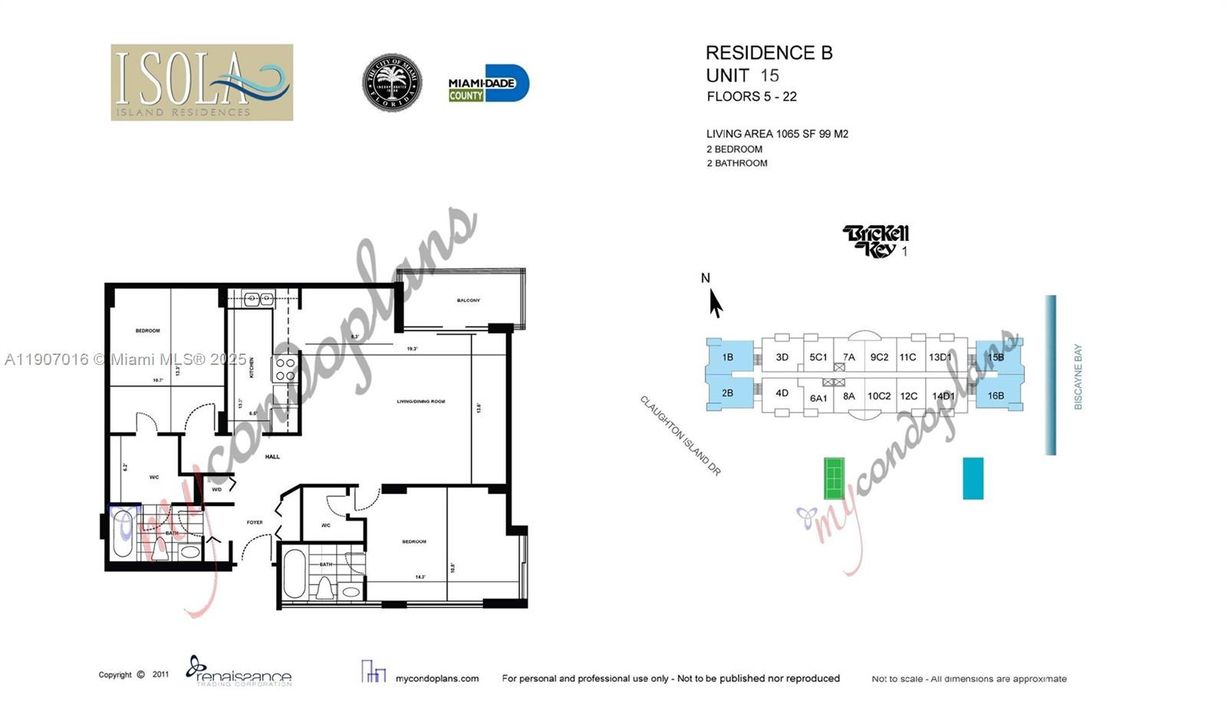 For Rent: $3,800 (2 beds, 2 baths, 1065 Square Feet)
