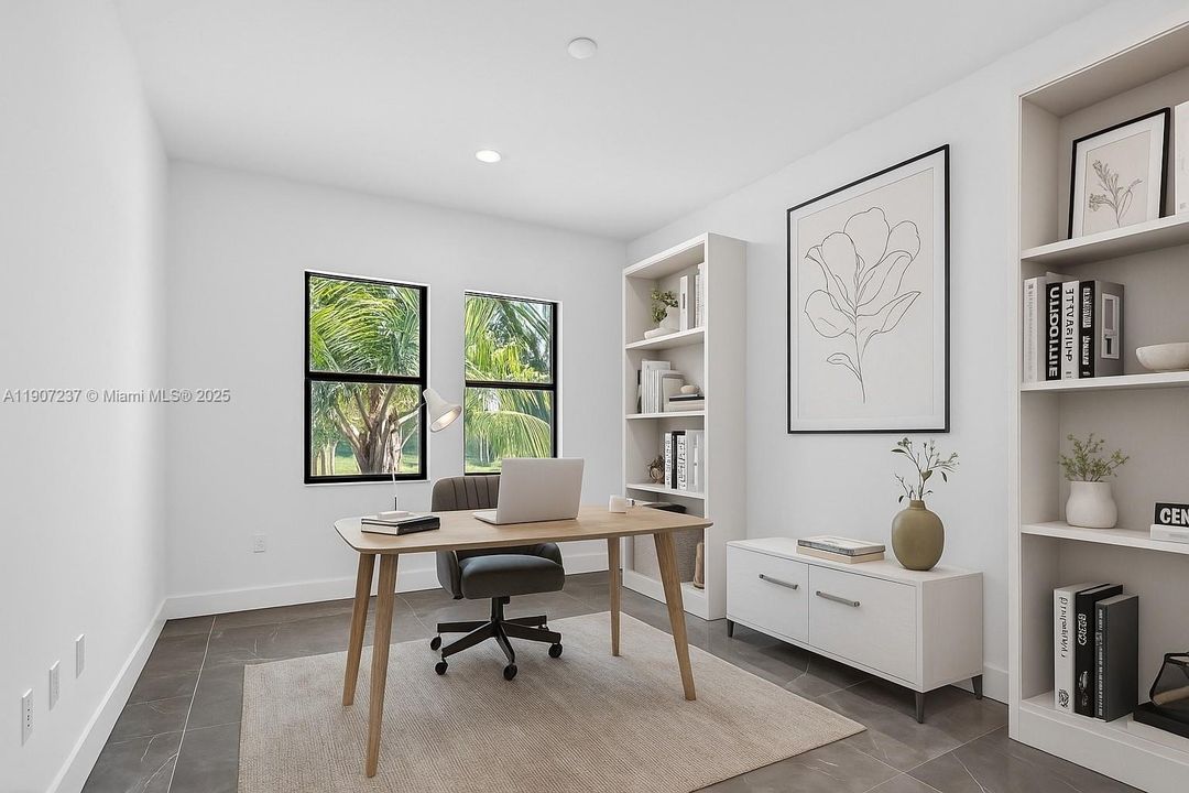 virtual staging bed 1 / option office