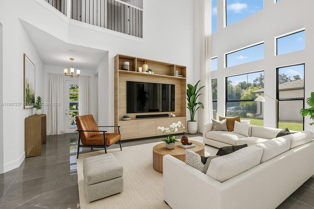 virtual staging living room entrance