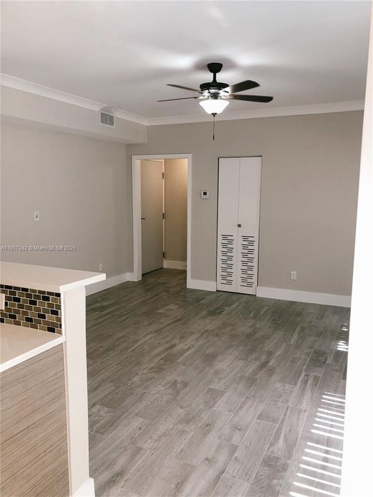 View from eating area to main living area