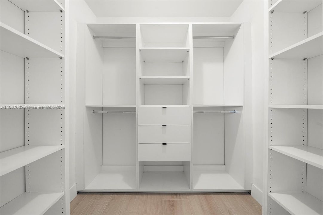 Second Bedroom Walk in Closet custom built.