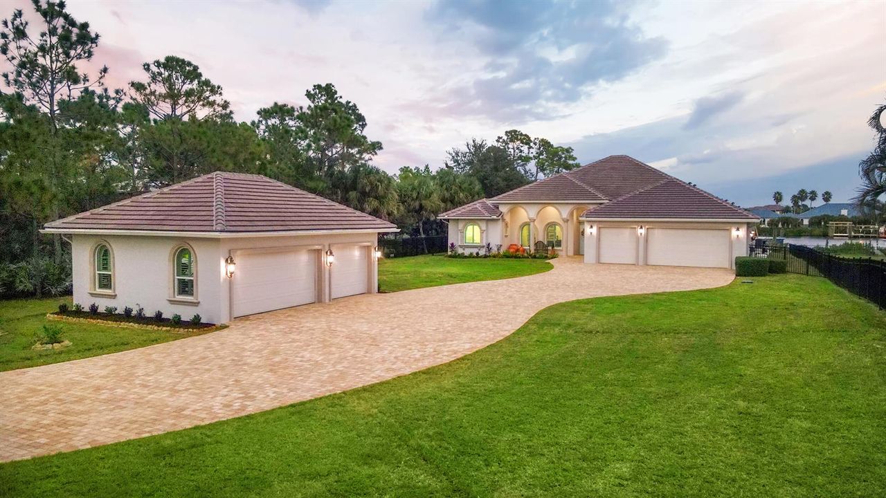 Dusk Front Garages