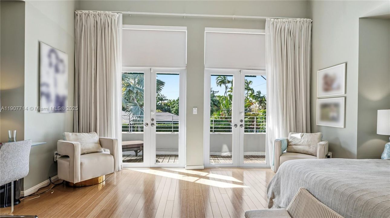 Bedroom with private balcony