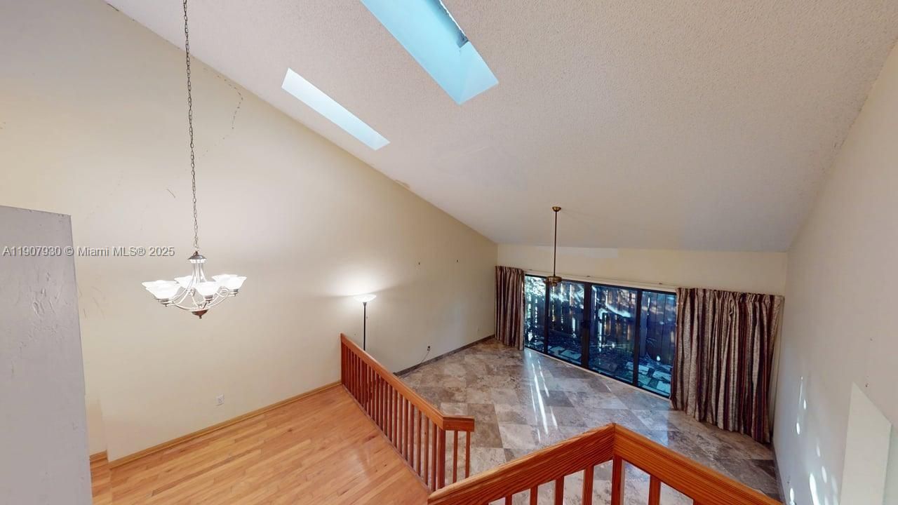 high ceiling with moon light