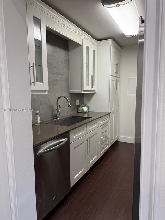 quartz counter and S/S appliances