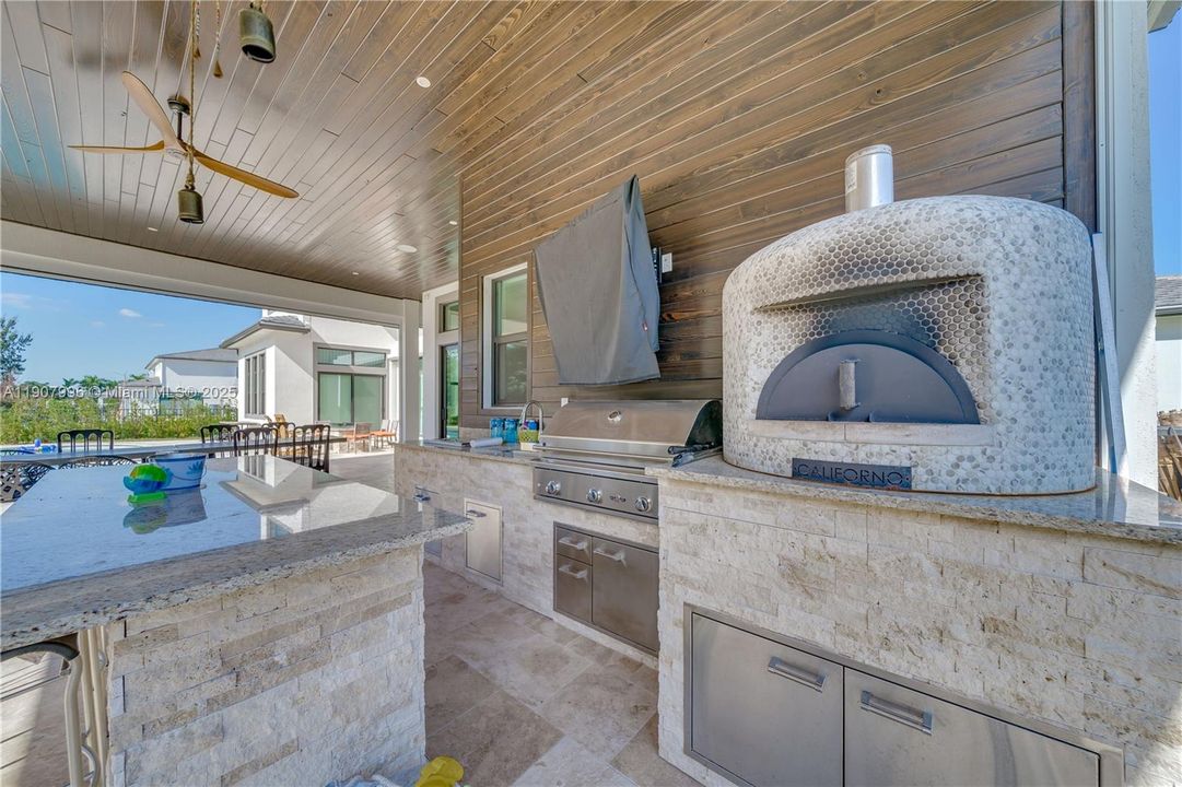 Custom Pizza Oven with imported Italian Stone and Burner