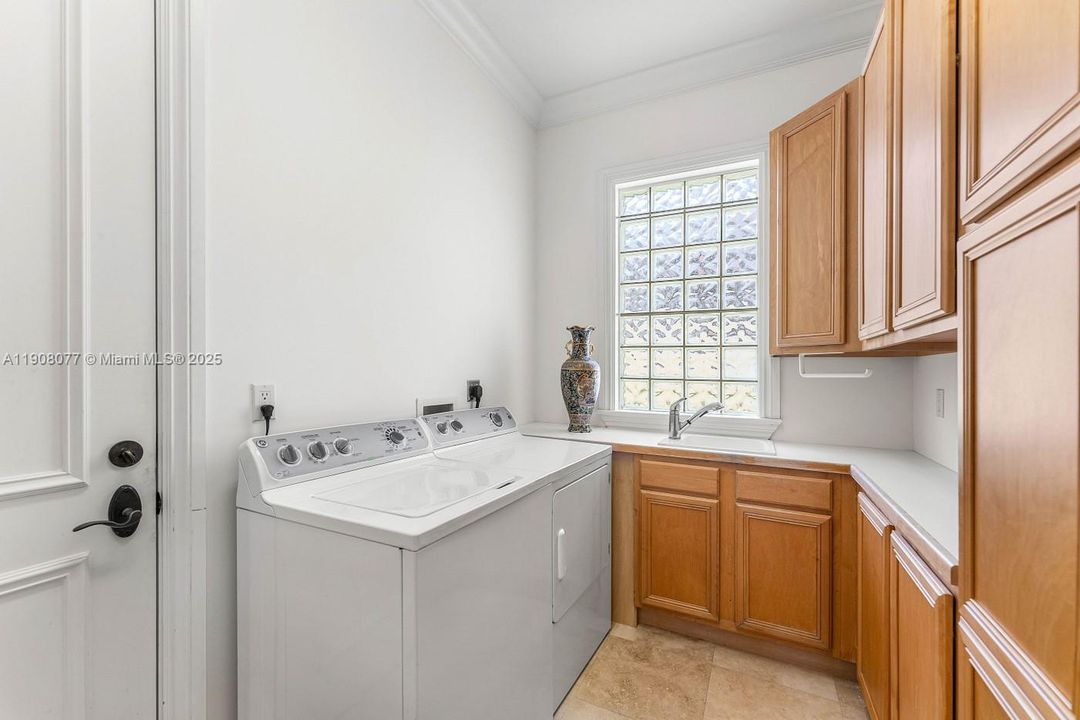 Large Laundry Room with storage