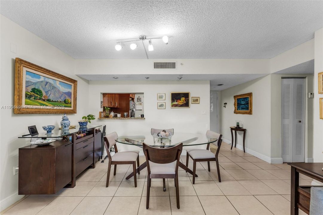 Spacious dining room