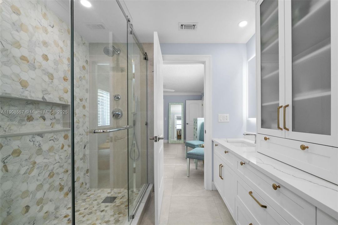 Primary bathroom on first  floor