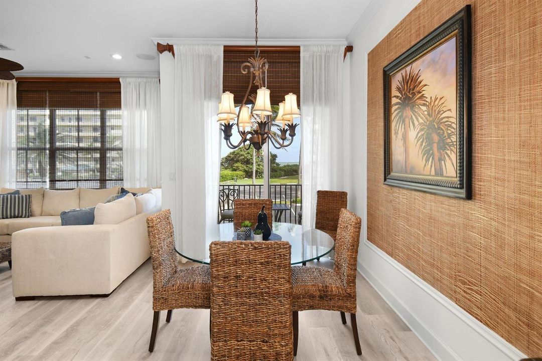 Dining with Water views and balcony