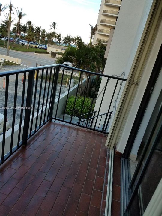 Balcony by the living area facing North