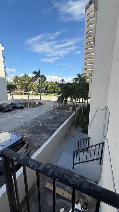 Balcony by the living area facing North