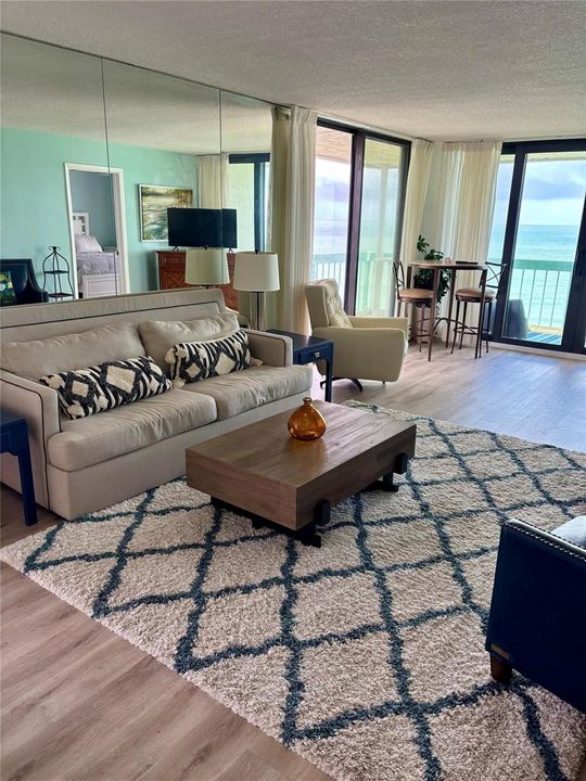 Living area with high table