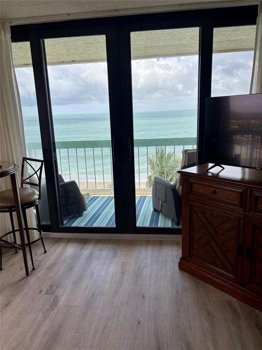 View to outside balcony