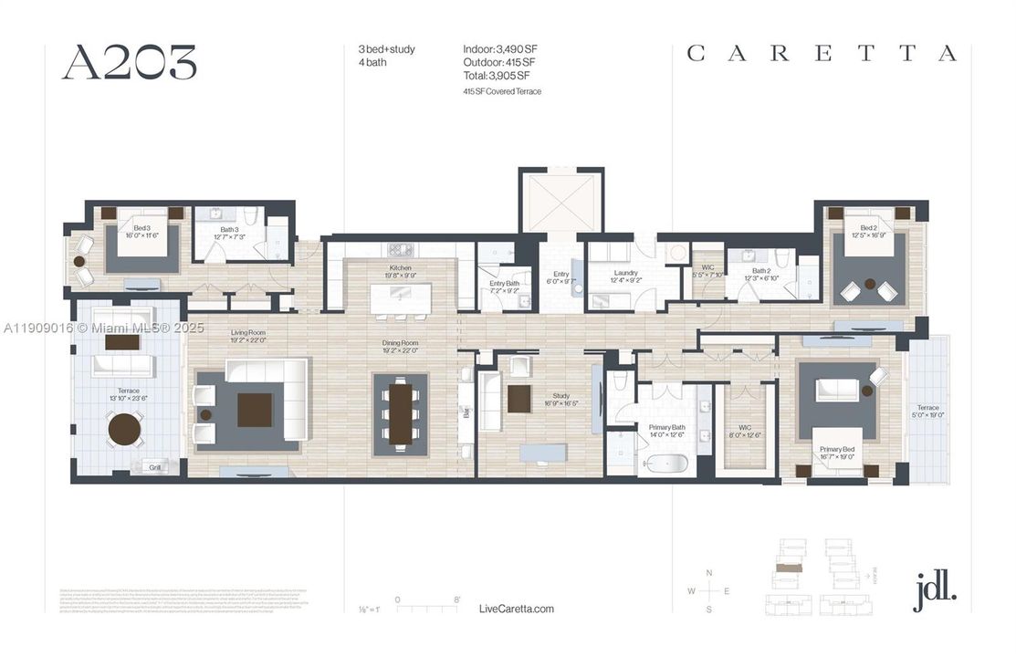 En Venta: $3,368,000 (3 camas, 4 baños, 3490 Pies cuadrados)