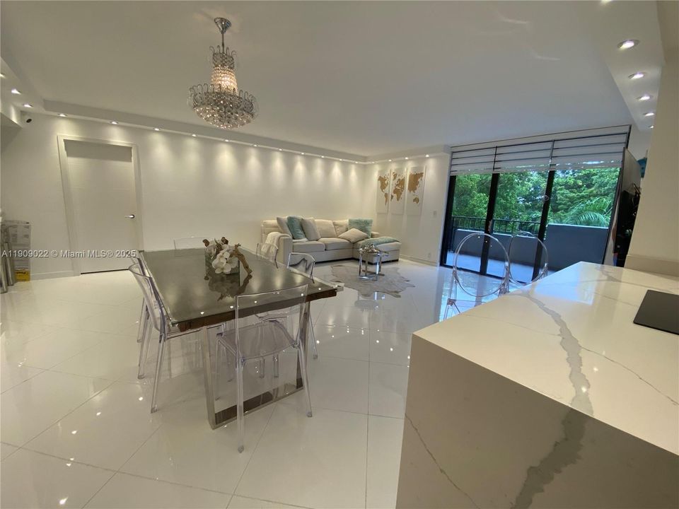 Dining and living room area