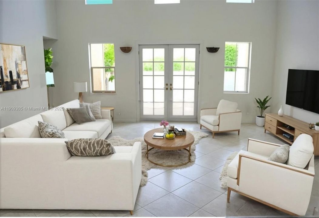 Virtual Staged Living Room