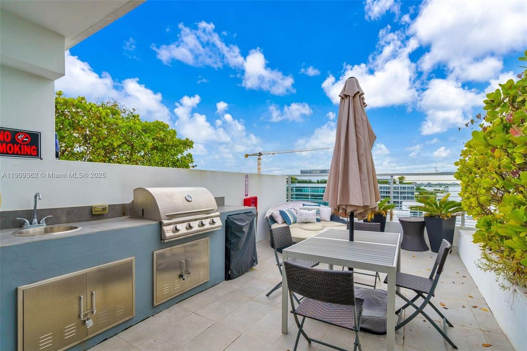 Private Owners Terrace on Rooftop