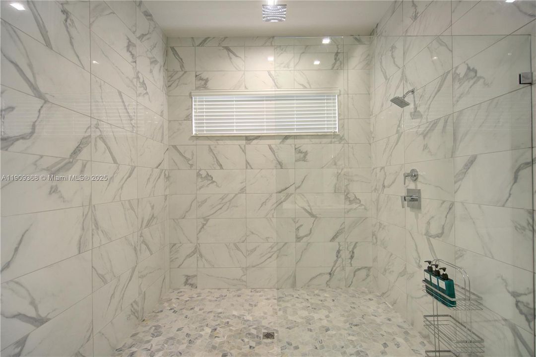 Master shower on first floor