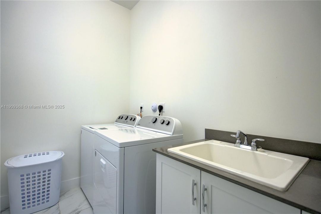 Laundry room on first floor