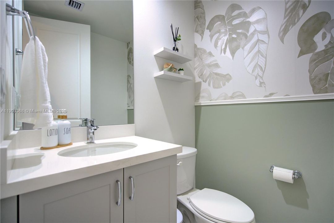 Half bath on first floor