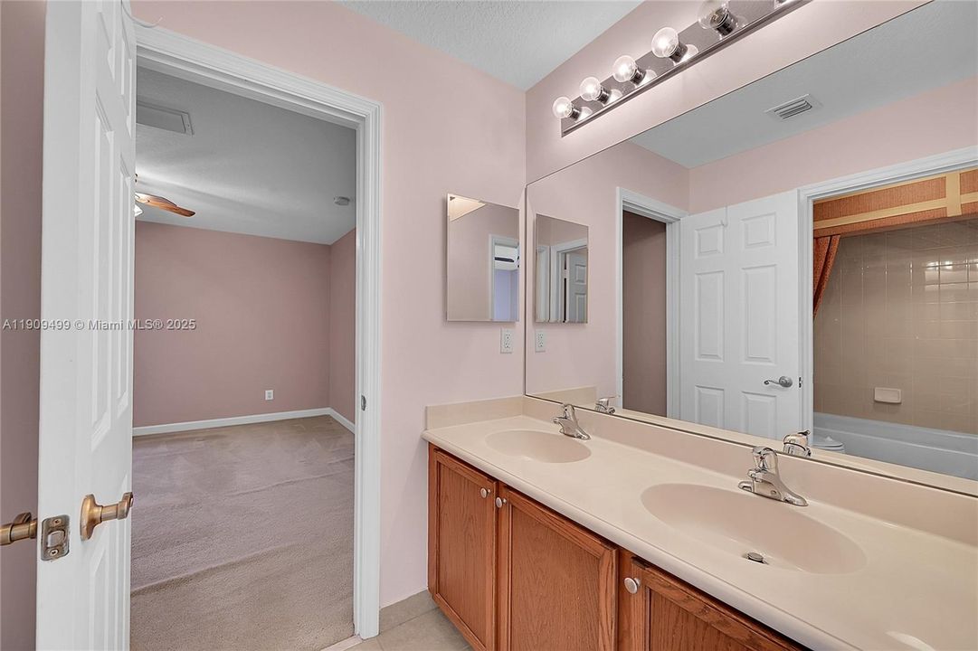 Upstairs Jack and Jill Bathroom