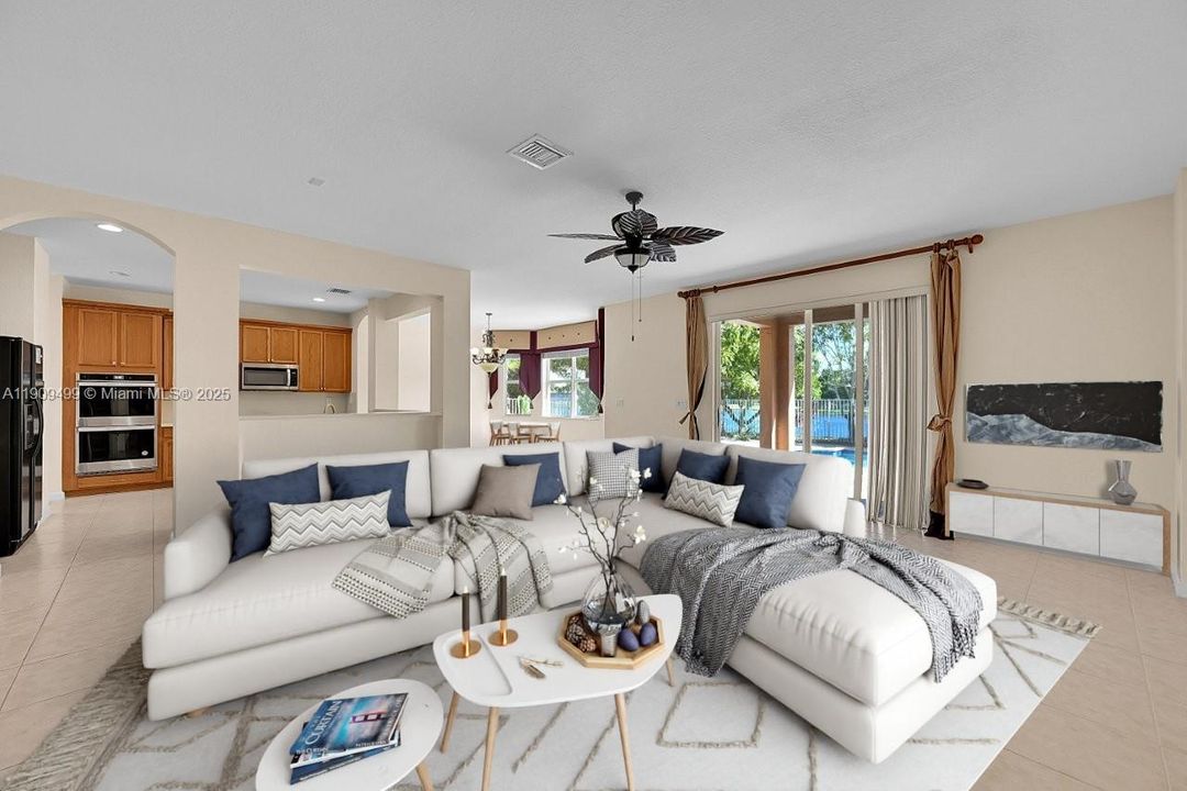 Virtual Family Room/ Eat in Kitchen