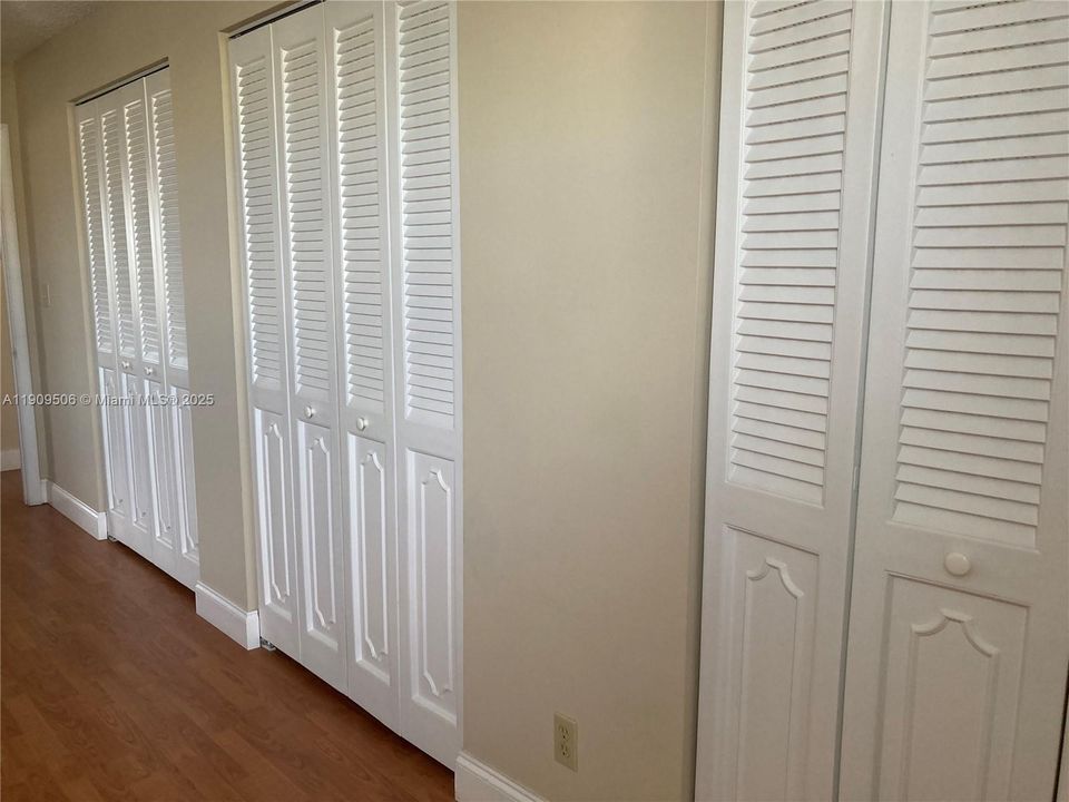 Closet space in Master Bedroom