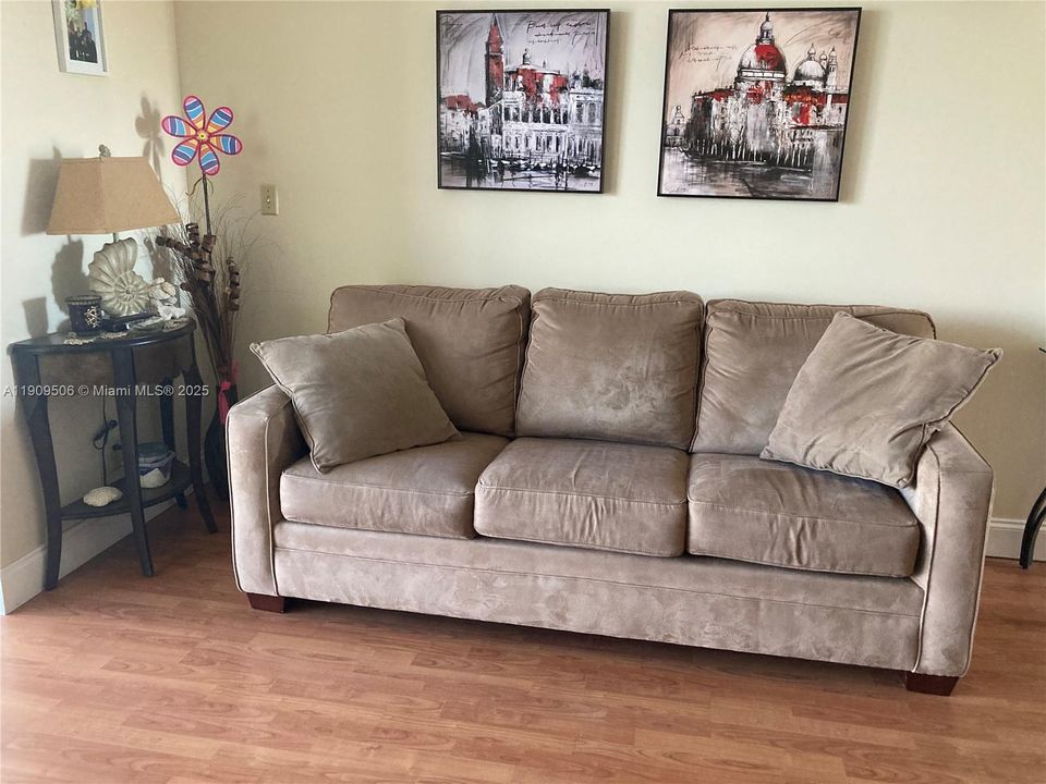 Second Sofa Bed by the wall