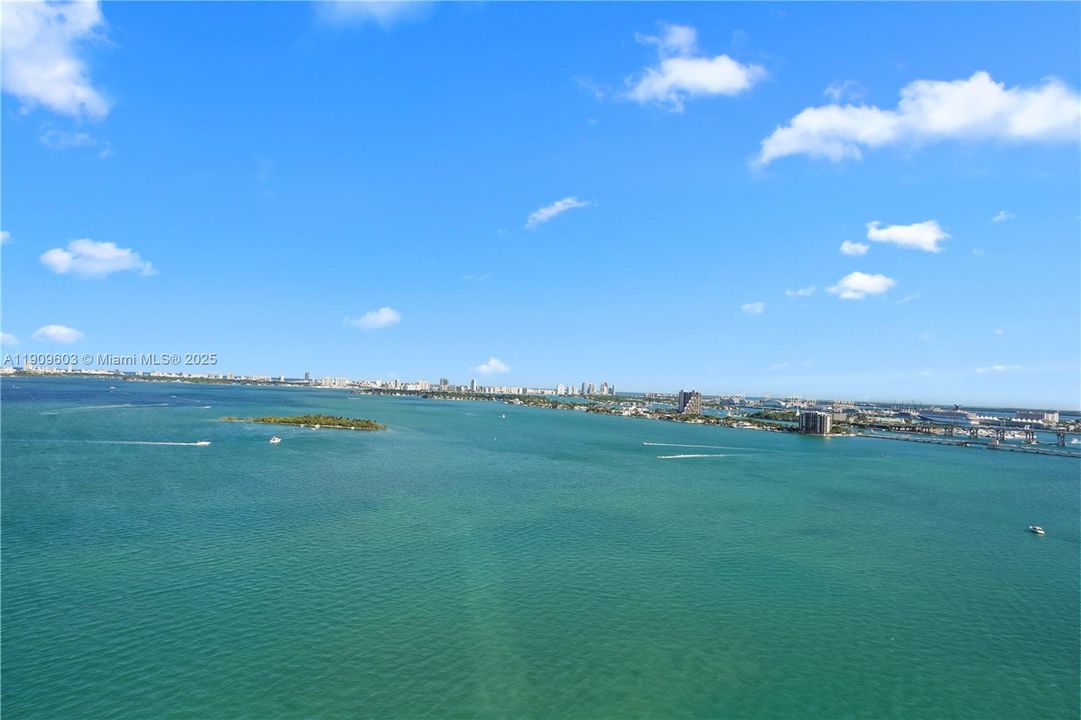 Direct bay view from living room/kitchen and primary bedroom